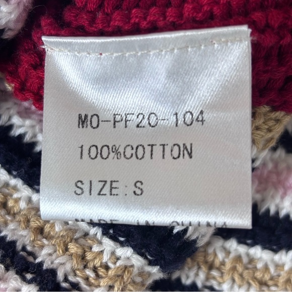 Marie Oliver Knit Sweater Striped Ribbed Cuffs Boat Neck Multi-Color Size Small - Picture 9 of 15